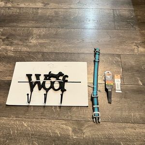 Dog Collar and‎ Leash/Collar Hanger NEW